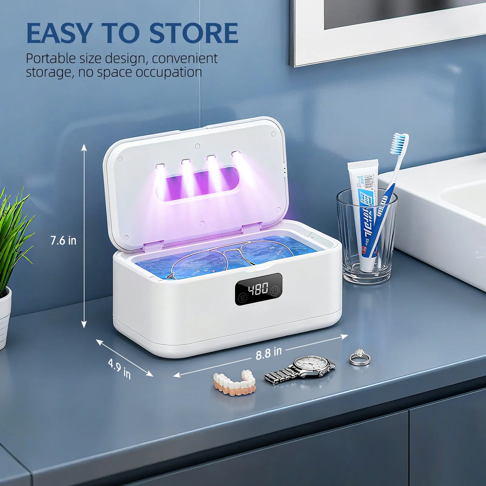 COBEEK A7 Ultrasonic Glasses Cleaner